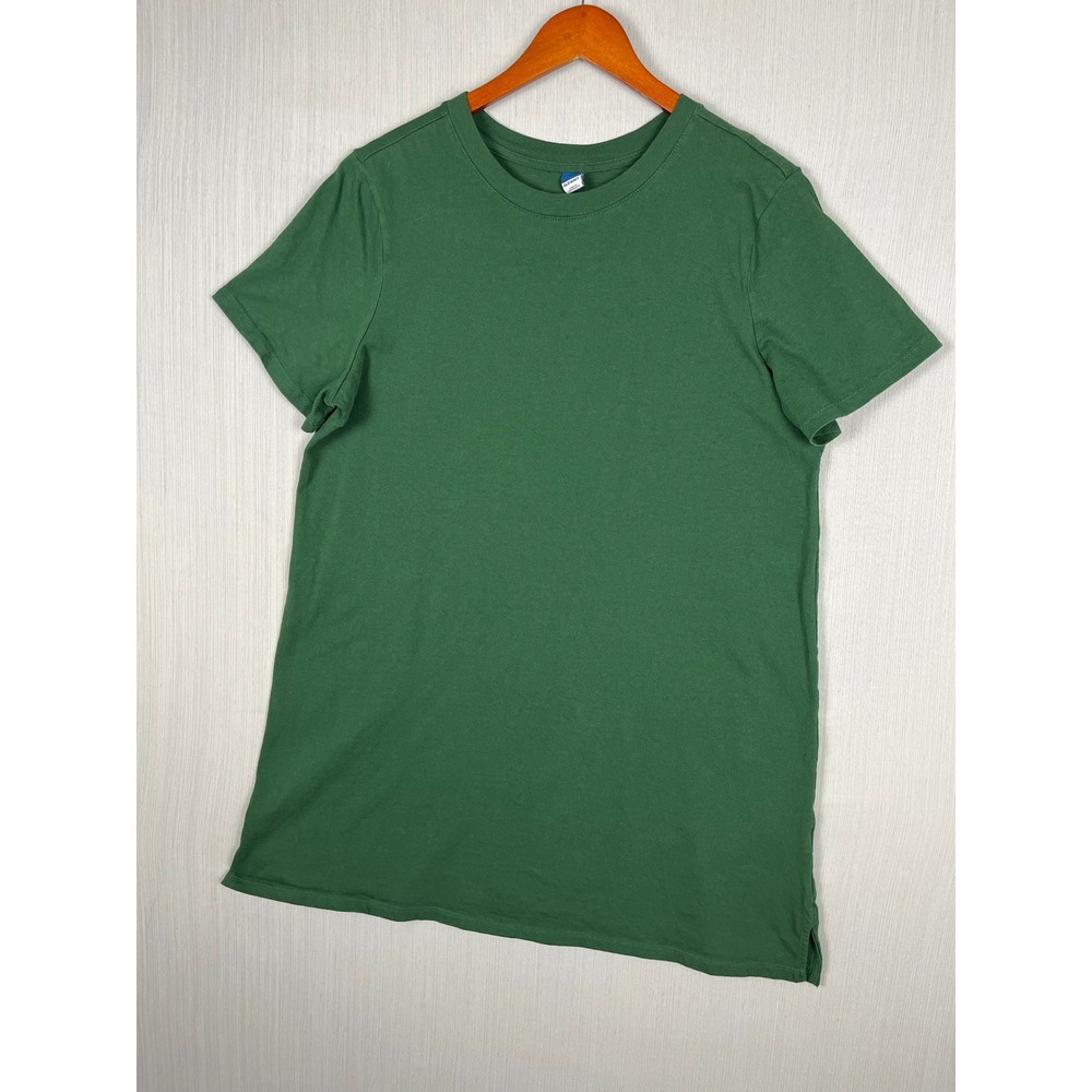 Old Navy T-Shirt Dress Womens L Petite Green Short‎ Sleeve Cotton Mini Casual